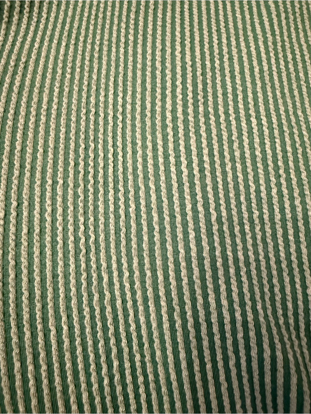 Two Pc Set Zenana Mint Green and Dark Green Ribbed Mock Neck Lounge Set - Picture 4 of 4